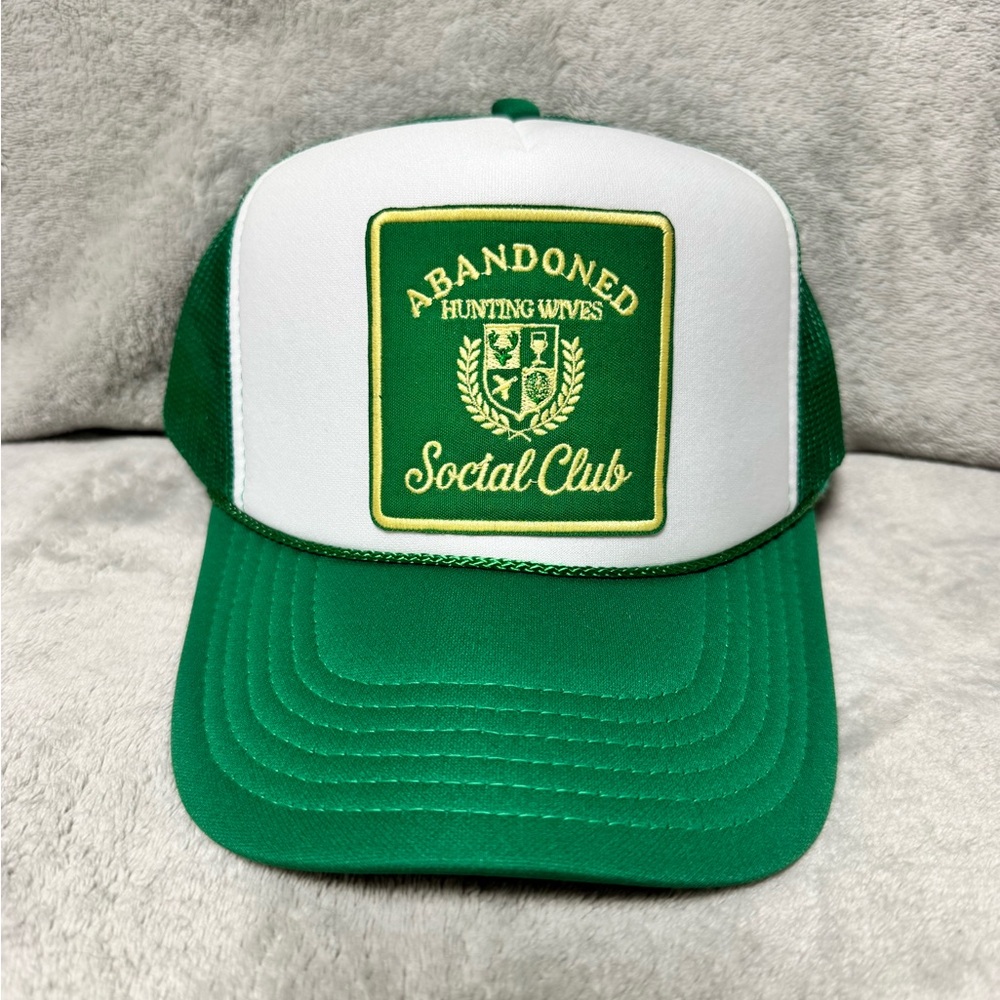 OTTO Green and White Trucker Hat